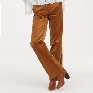 H&M wide leg corduroy pants